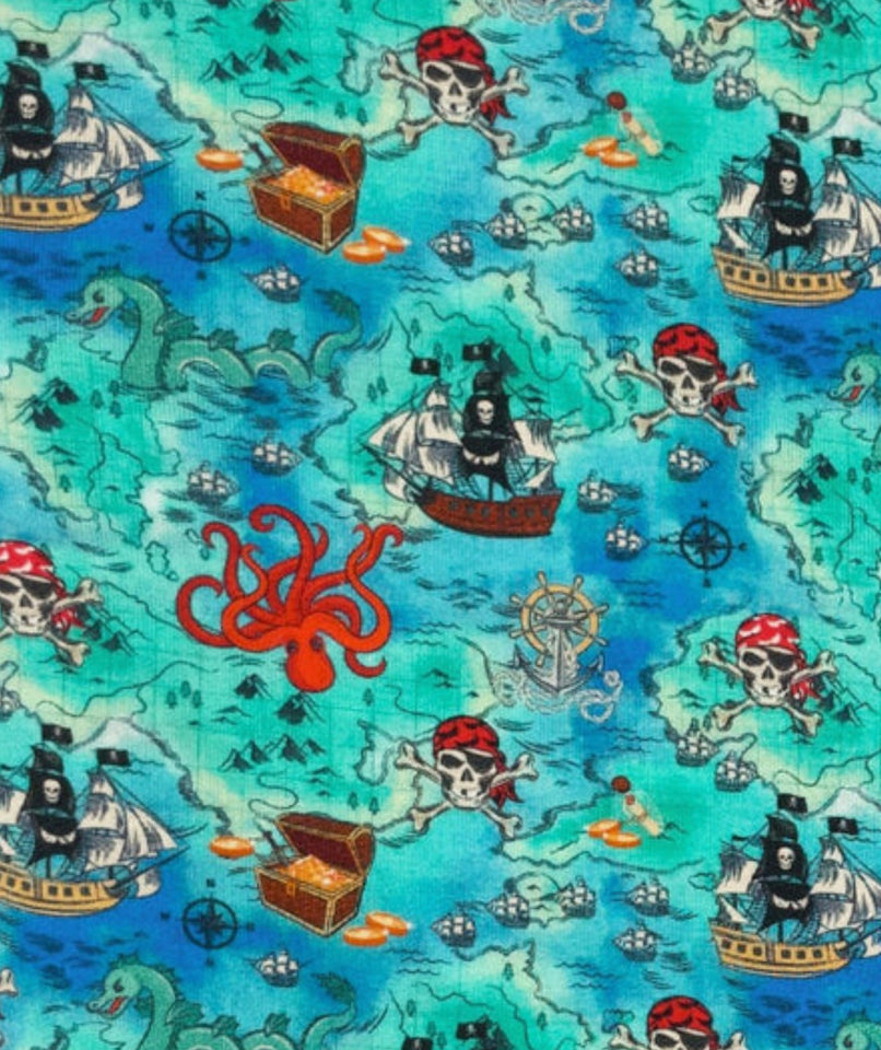 Free Birdees Pirate High Seas Treasure Map