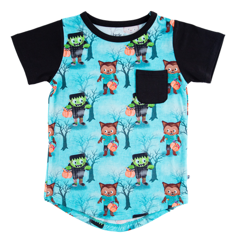 Birdie Bean Short Sleeve Pocket Tee - Jasper - Let Them Be Little, A Baby & Children's Clothing Boutique