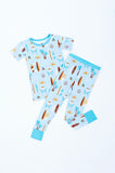 KiKi + Lulu Short Sleeve 2 Piece Set - Surfboard (Board Meeting) - Let Them Be Little, A Baby & Children's Clothing Boutique