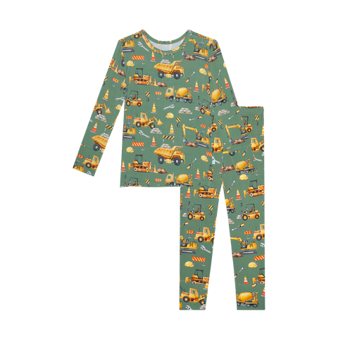 Posh Peanut Basic Long Sleeve Pajamas - Crawford - Let Them Be Little, A Baby & Children's Clothing Boutique