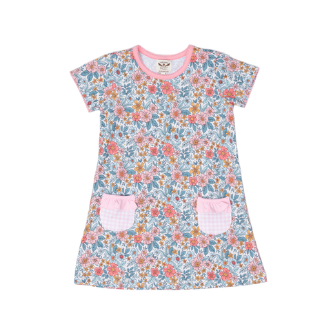 The Oaks Apparel Mary Chase Dress - Sienna Floral - Let Them Be Little, A Baby & Children's Clothing Boutique