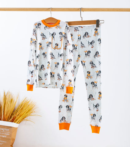 Nola Tawk Long Sleeve Organic Cotton PJ Set - Tennessee’s Most Valuable Pup - Let Them Be Little, A Baby & Children's Clothing Boutique
