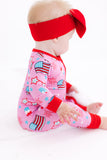 Birdie Bean Zip Romper w/ Convertible Foot - Glory - Let Them Be Little, A Baby & Children's Clothing Boutique