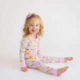 Magnolia Baby Long Sleeve PJ Set - Cake, Presents, Party! Pink - Let Them Be Little, A Baby & Children's Clothing Boutique