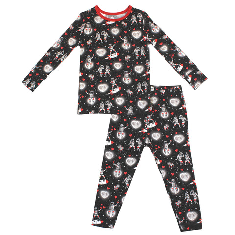 Free Birdees Long Sleeve Pajama Set - Space Hearts - Let Them Be Little, A Baby & Children's Clothing Boutique