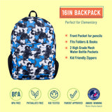 Wildkin 16" Backpack - Blue Camo - Let Them Be Little, A Baby & Children's Clothing Boutique