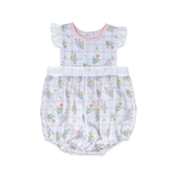 Lullaby Set Pinafore Bubble - Wilmington Wildflower Windowpane PRESALE - Let Them Be Little, A Baby & Children's Clothing Boutique