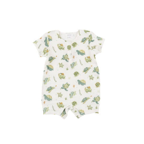 Angel Dear Muslin Henley Shortall - Sea Turtles - Let Them Be Little, A Baby & Children's Clothing Boutique