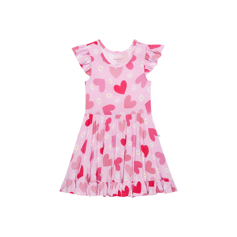 Posh Peanut Cap Sleeve Ruffled Twirl Dress - Daisy Love - Let Them Be Little, A Baby & Children's Clothing Boutique