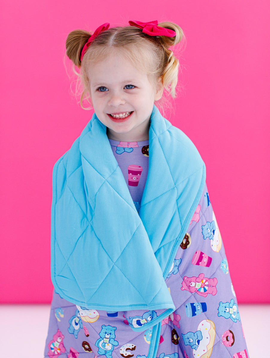 Birdie Bean Quilted Toddler Blanket Care Bears™ Donuts & Coffee Let