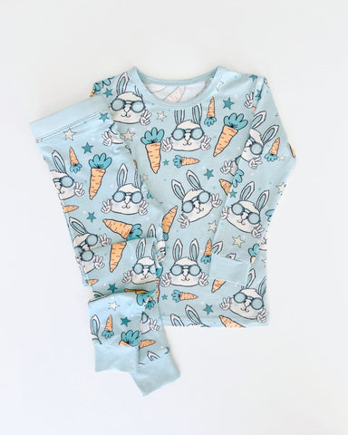 Lucky Panda Kids Long Sleeve Two Piece Set - Rad Rabbit - Let Them Be Little, A Baby & Children's Clothing Boutique