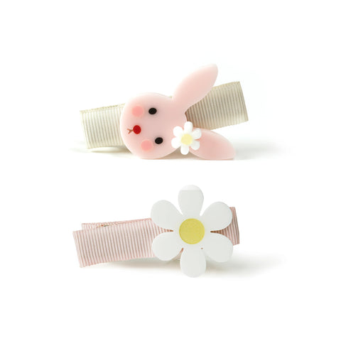 Lilies & Roses Alligator Clip - Bunny and Daisy - Let Them Be Little, A Baby & Children's Clothing Boutique