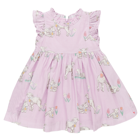 Pink Chicken Leila Dress - Lavender Lambs - Let Them Be Little, A Baby & Children's Clothing Boutique