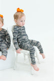 Ollee and Belle Two-Piece Long Sleeve PJ Set - Hunter - Let Them Be Little, A Baby & Children's Clothing Boutique