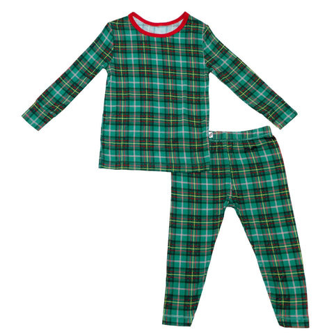 Free Birdees Long Sleeve Pajama Set - Winter Dreamland Plaid - Let Them Be Little, A Baby & Children's Clothing Boutique