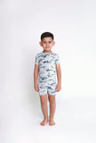 Posh Peanut Basic Short Sleeve Short Pajamas - Sharkley - Let Them Be Little, A Baby & Children's Clothing Boutique