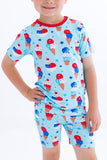 Birdie Bean Short Sleeve w/ Shorts 2 Piece PJ Set - Carter - Let Them Be Little, A Baby & Children's Clothing Boutique