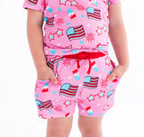 Birdie Bean Short Sleeve & Shorts 2 Piece Lounge Set - Glory - Let Them Be Little, A Baby & Children's Clothing Boutique