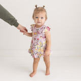 Posh Peanut Cap Sleeve Ruffled Bodysuit Dress - Gaia - Let Them Be Little, A Baby & Children's Clothing Boutique