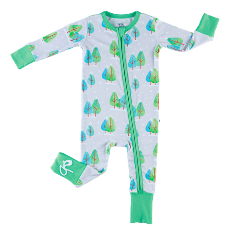 Birdie Bean Zip Romper w/ Convertible Foot - Vail (Ribbed) - Let Them Be Little, A Baby & Children's Clothing Boutique