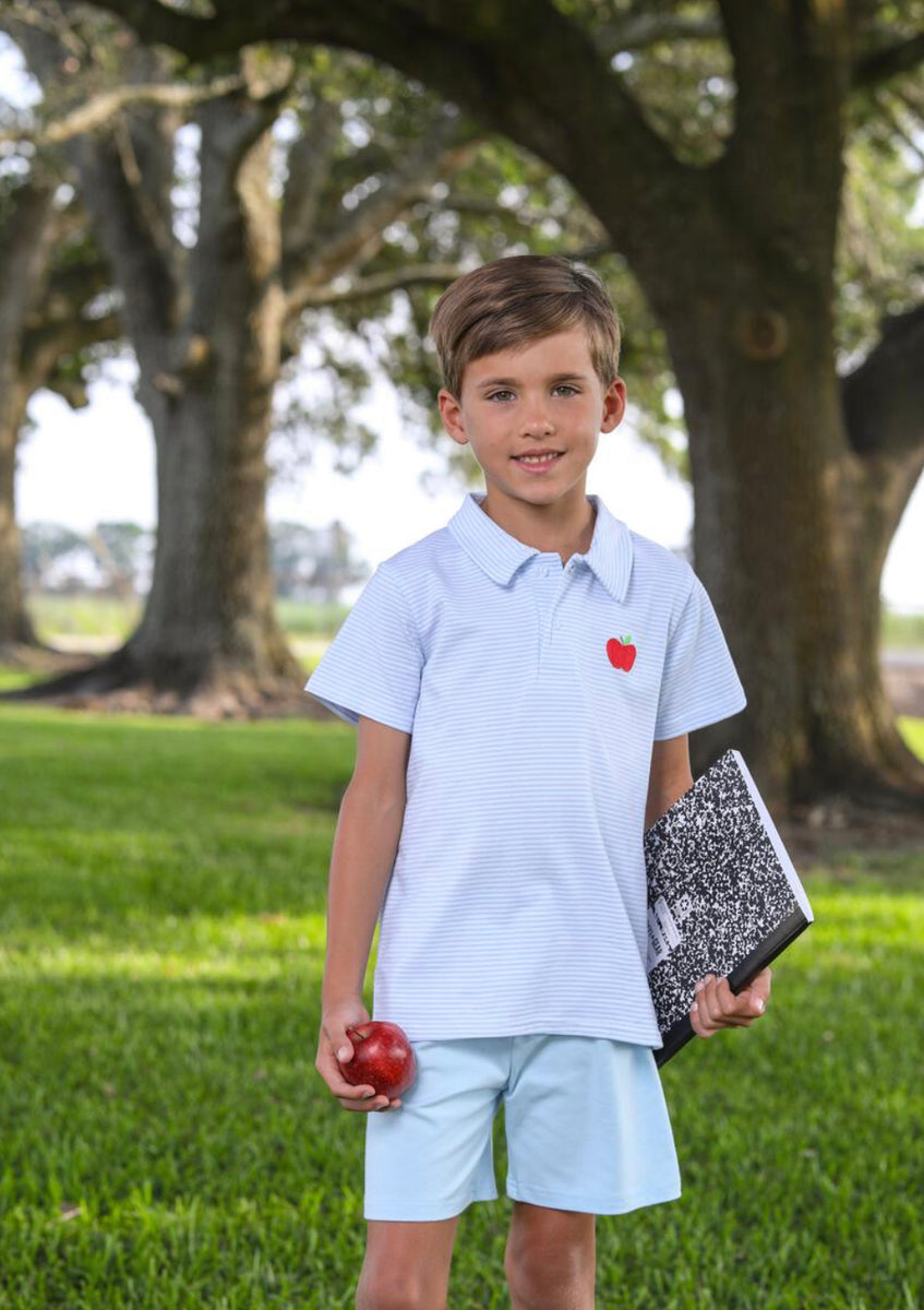 Trotter Street Kids Short Sleeve Polo Back to School Let Them Be Little, A Baby & Children's