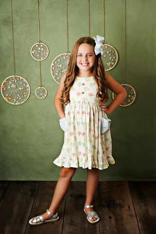 Serendipity Pocket Dress w/ Shorties - 2233 Cottage Garden Collection - Let Them Be Little, A Baby & Children's Clothing Boutique