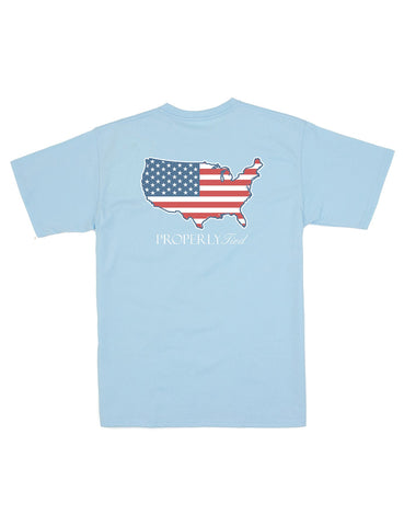 Properly Tied Short Sleeve Signature Tee - Old Glory - Let Them Be Little, A Baby & Children's Clothing Boutique
