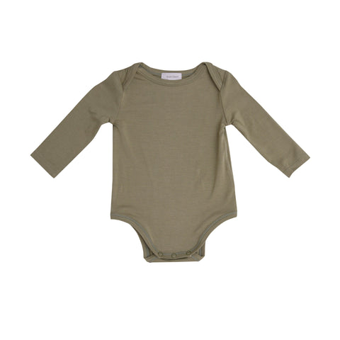 Angel Dear Long Sleeve Bodysuit - Solid Green - Let Them Be Little, A Baby & Children's Clothing Boutique