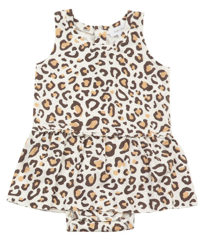Angel Dear Sleeveless Skirted Onesie - Leopard - Let Them Be Little, A Baby & Children's Boutique