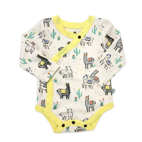 Finn + Emma L/S Bodysuit - Llamas - Let Them Be Little, A Baby & Children's Boutique