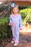 Trotter Street Kids Long Sleeve Ruffle Romper - Princess Carriage - Let Them Be Little, A Baby & Children's Clothing Boutique