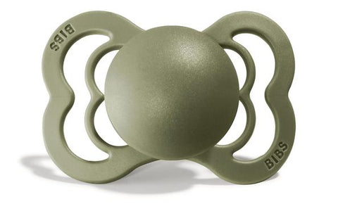 Bibs Supreme Pacifier Silicone - Olive - Let Them Be Little, A Baby & Children's Boutique