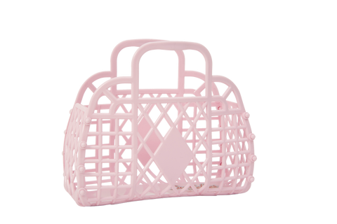 Sun Jellies Retro Basket Mini - Pink - Let Them Be Little, A Baby & Children's Clothing Boutique