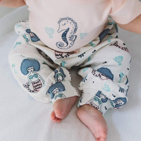 Finn + Emma Harem Pants - Mermaids - Let Them Be Little, A Baby & Children's Boutique