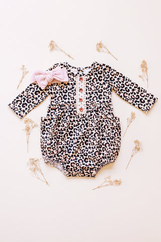 Swoon Baby Petal Bubble - 2224 Midnight Leopard Collection - Let Them Be Little, A Baby & Children's Clothing Boutique