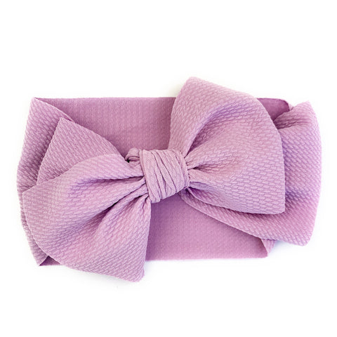 Baby Wisp Infant Headband Lana Bow - Lavender - Let Them Be Little, A Baby & Children's Boutique
