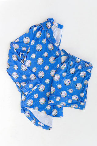 Little Pajama Co. Women’s Button Down Shorts Set - Disco Ball - Let Them Be Little, A Baby & Children's Clothing Boutique