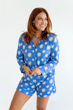 Little Pajama Co. Women’s Button Down Shorts Set - Disco Ball - Let Them Be Little, A Baby & Children's Clothing Boutique