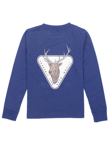Properly Tied Long Sleeve Signature Tee - Elk Badge - Let Them Be Little, A Baby & Children's Clothing Boutique