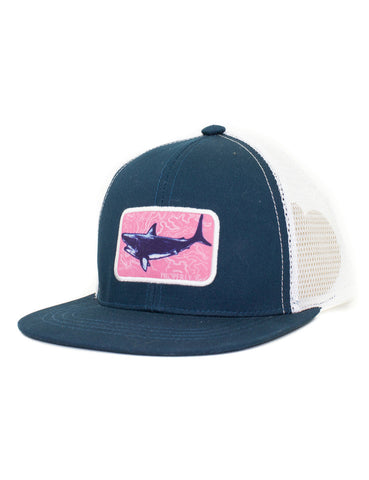 Properly Tied Youth Trucker Hat - Topo Shark - Let Them Be Little, A Baby & Children's Clothing Boutique