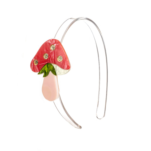 Lilies & Roses Headband - Mushroom Coral Pearlized - Let Them Be Little, A Baby & Children's Clothing Boutique