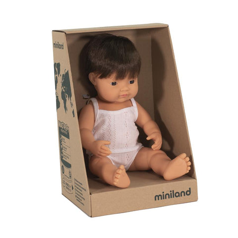 Miniland 15" Brunette Boy - Let Them Be Little, A Baby & Children's Clothing Boutique