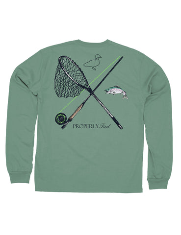 Properly Tied Long Sleeve Signature Tee - Trout Fishing - Let Them Be Little, A Baby & Children's Clothing Boutique