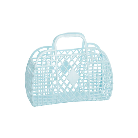 Sun Jellies Retro Basket Small - Blue - Let Them Be Little, A Baby & Children's Clothing Boutique