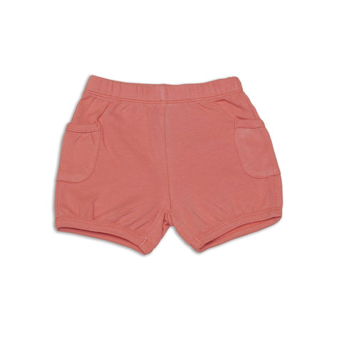 Silkberry Baby Organic Cotton Pocket Shorts - Terracotta - Let Them Be Little, A Baby & Children's Boutique