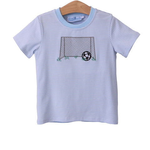 Trotter Street Kids Short Sleeve Applique Tee - Soccer - Let Them Be Little, A Baby & Children's Clothing Boutique