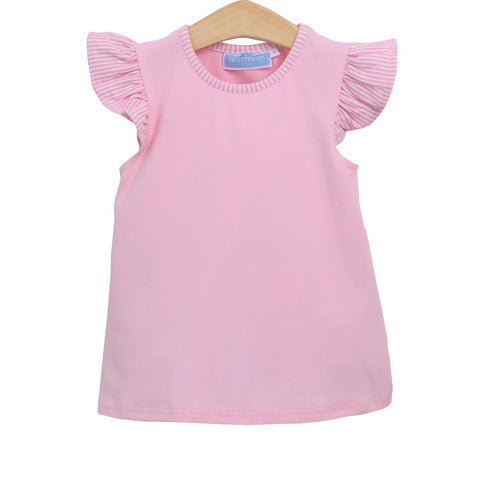 Trotter Street Kids Vivian Flutter Sleeve Tee - Light Pink - Let Them Be Little, A Baby & Children's Clothing Boutique