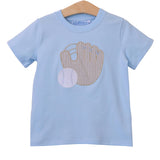 Trotter Street Kids Short Sleeve Applique Tee - Baseball - Let Them Be Little, A Baby & Children's Clothing Boutique