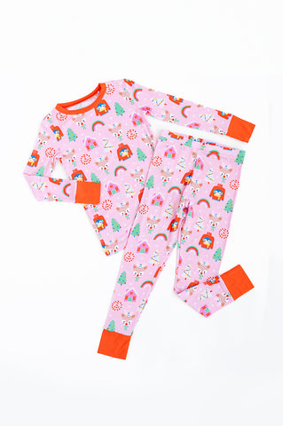 KiKi + Lulu Long Sleeve 2 Piece Set - On Christmas We Wear Pink - Let Them Be Little, A Baby & Children's Clothing Boutique