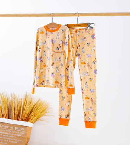 Nola Tawk Long Sleeve Organic Cotton PJ Set - Paws-itively Spooky - Let Them Be Little, A Baby & Children's Clothing Boutique